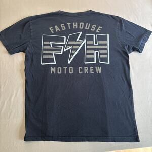 FASTHOUSE Moto Crew Mens Tee [M] T-Shirt Casual Wear 1289-3009 Light Used